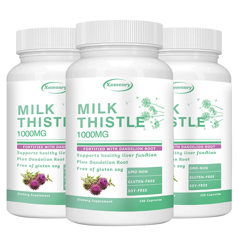 Milk Thistle Silymarin - Capsule di cardo mariano 1000 mg