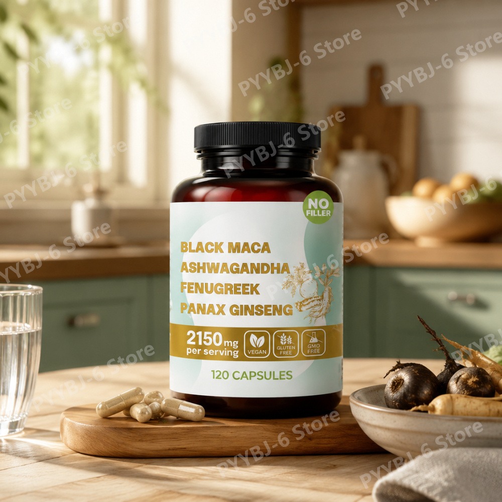 Herbal Queen - Capsule 4-in-1 di Maca Nera Biologica,