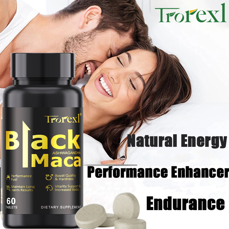 Herbal Queen - Pillole di maca nere biologiche 60
