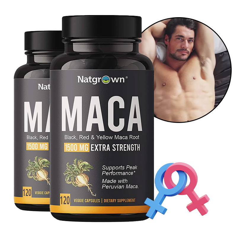 Herbal Queen - Capsule di radice di Maca (nero