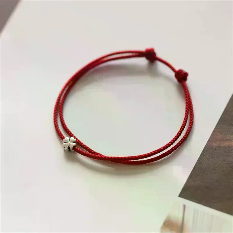 Red Clover Flower - Mini moda trifoglio a quattro foglie