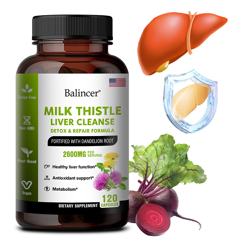 Milk Thistle Silymarin - Capsule di estratto di cardo mariano