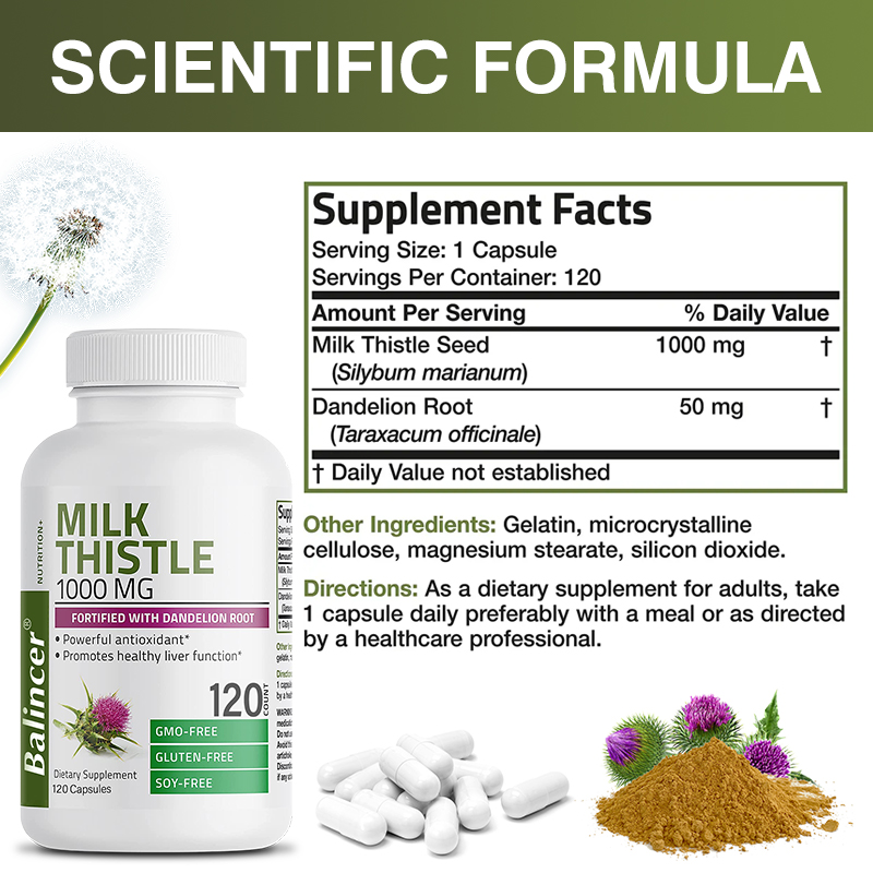 Integratore di Cardo Mariano - - Milk Thistle Silymarin recensione e prezzo