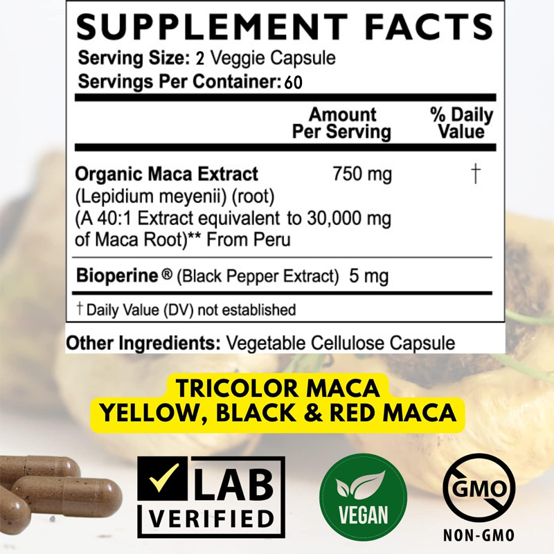 Radice di Maca nera a massima  - Herbal Queen recensione e prezzo